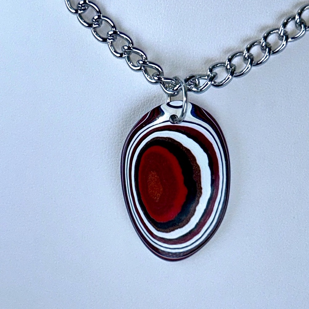 2022 Kenworth “Fordite” Handmade Necklace Biker Trucker Unisex Upcycled Modern